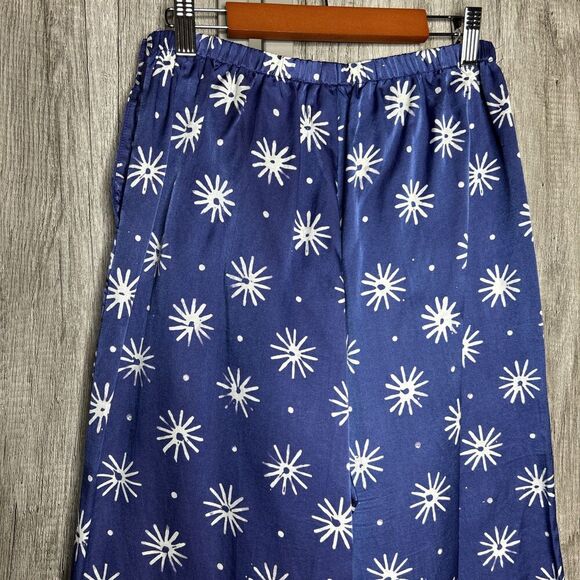 Cloe Cassandro Palazzo Wide Leg Pants Satin Silk Cotton Designer Size S - Picture 6 of 8
